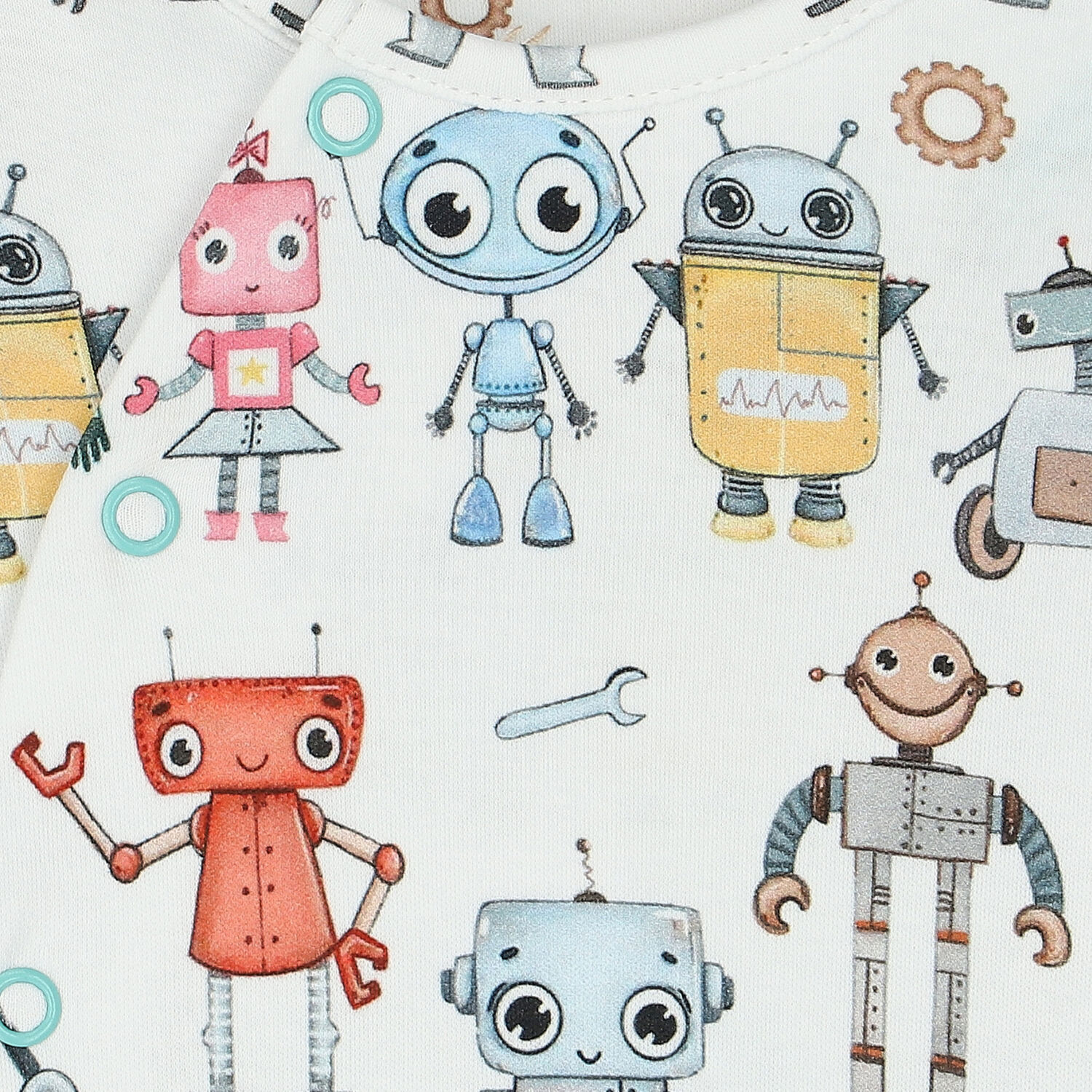 أفرول أولاد بطبعة باللون الأبيض, 1, hi-res